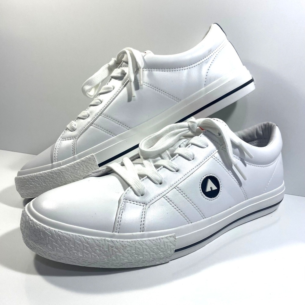 Airwalk Mens Size 12 White Skater Skateboarding Sneakers Tony Hawk Mawarning2-J